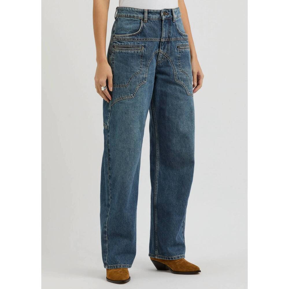 NEW LEVEL99 isabel relax barrel jean in maritime blue